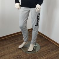 Jogginghose Herren Heather-Grau, schwarze Schrift