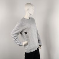 Sweater Heather grau, schwarze Outline unter dem Arm