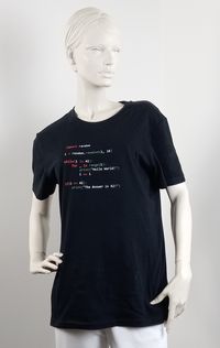 T-Shirt schwarz, Source code 42